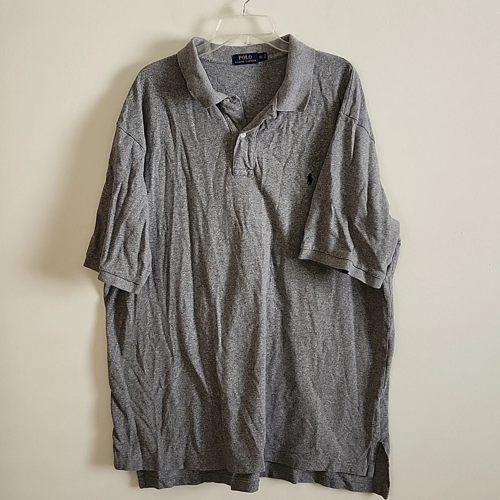 Polo Ralph Lauren Gray Polo Shirt Mens 2XL Tall Classic